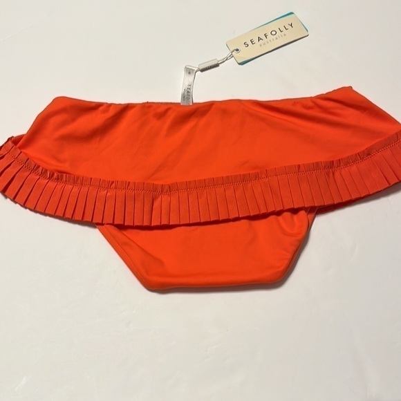 Bnwt Seafolly Australia Goddess Pleated Bikini Bottoms Size Us 4 - Picture 5 of 7